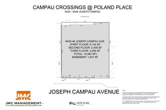9430-9440 Joseph Campau St, Hamtramck, MI à louer Plan de site– Image 1 sur 1