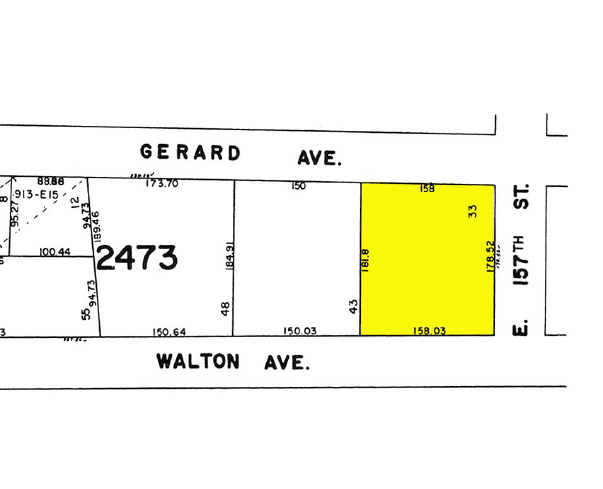 751 Walton Ave, Bronx, NY à vendre - Plan cadastral – Image 2 sur 3