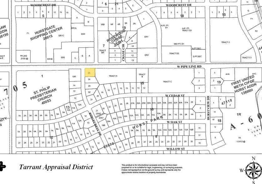 673 W Pipeline Rd, Hurst, TX à vendre - Plan cadastral – Image 3 sur 11