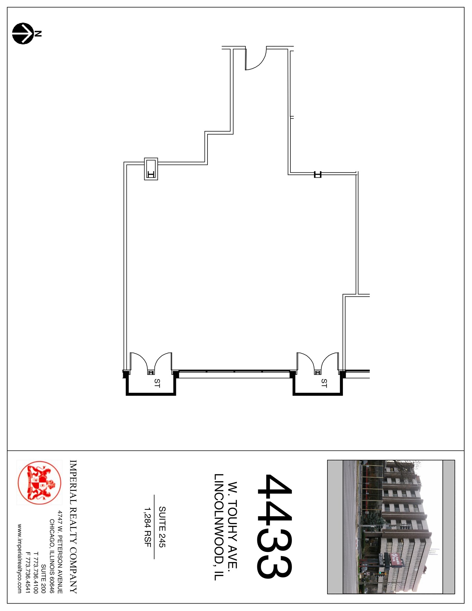 4433 W Touhy Ave, Lincolnwood, IL à louer Plan de site– Image 1 sur 1