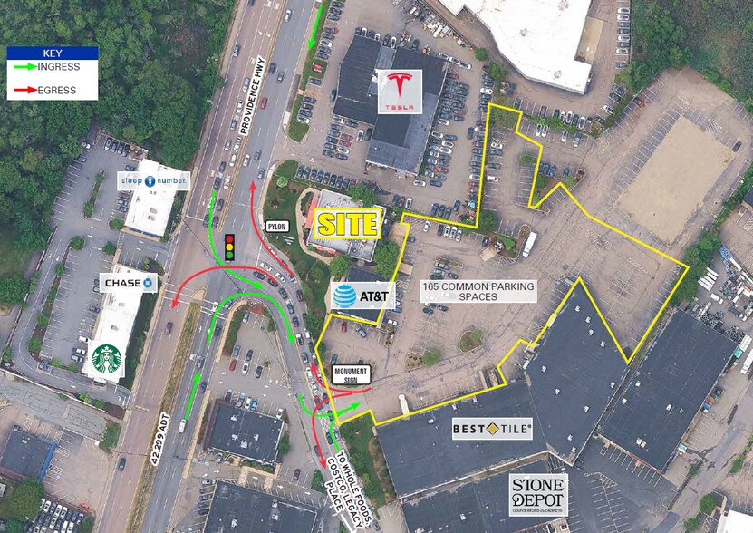 850 Providence Hwy, Dedham, MA à louer - Photo de l’immeuble – Image 2 sur 5