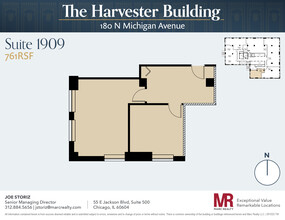 180 N Michigan Ave, Chicago, IL à louer Plan d’étage– Image 1 sur 5