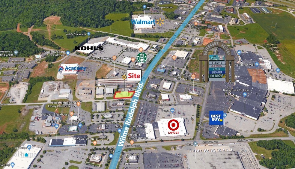 2804 Wilma Rudolph Blvd, Clarksville, TN à louer - Photo de l’immeuble – Image 3 sur 7