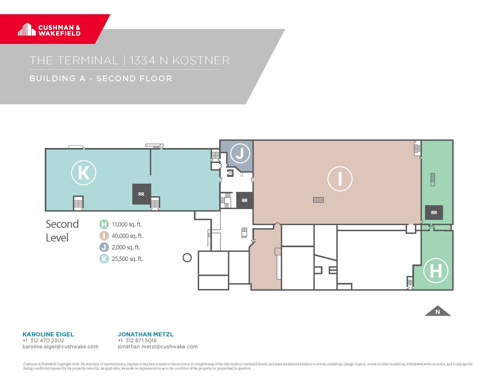 1334 N Kostner Ave, Chicago, IL à louer Plan d’étage– Image 1 sur 1