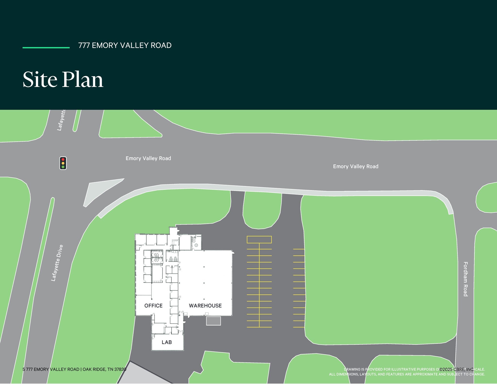 777 Emory Valley Rd, Oak Ridge, TN à louer Plan de site– Image 1 sur 10