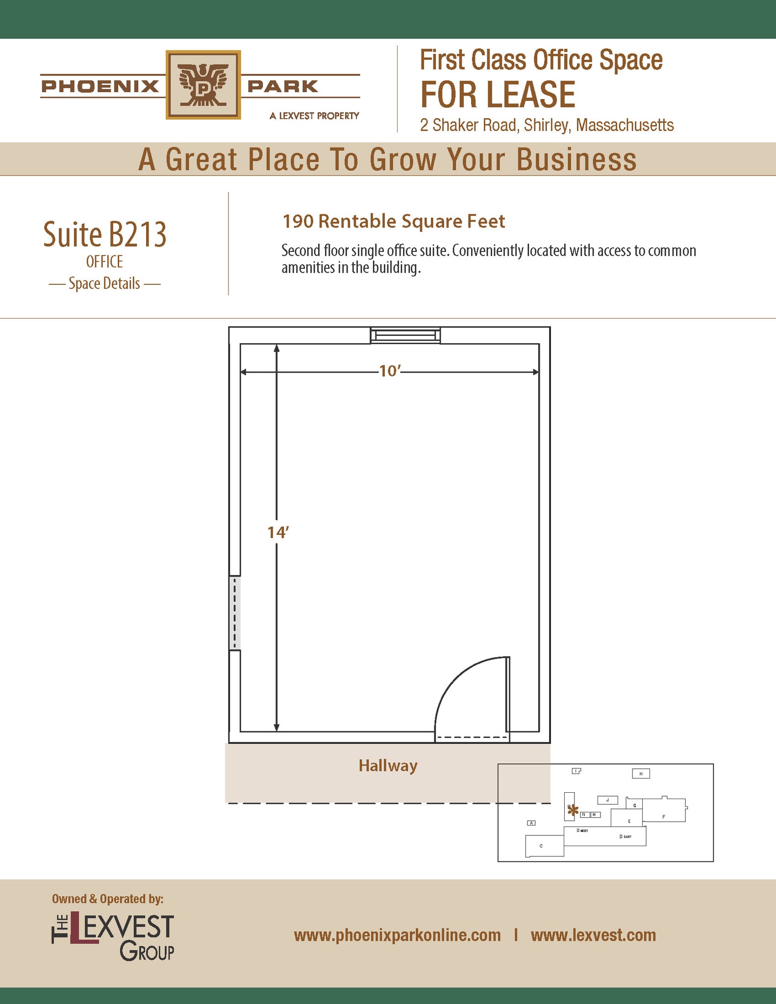2 Shaker Rd, Shirley, MA à louer Plan d’étage– Image 1 sur 2