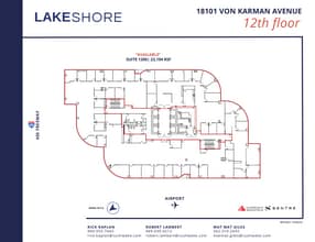 18101 Von Karman Ave, Irvine, CA à louer Plan d’étage– Image 2 sur 7