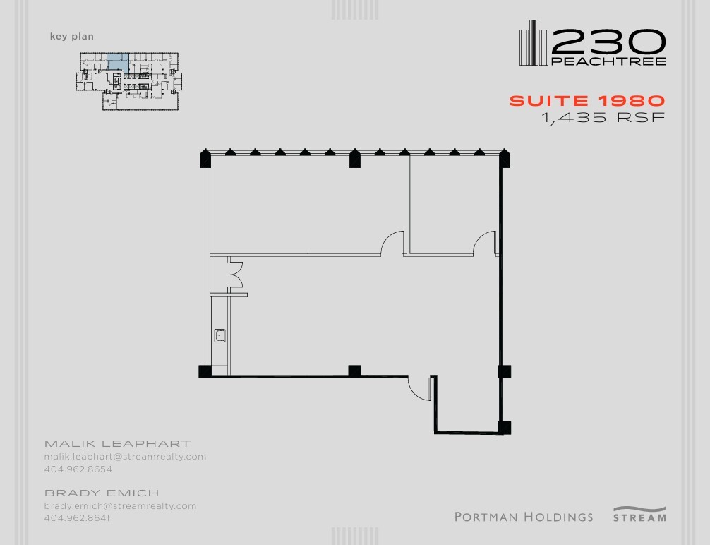 230 Peachtree St NW, Atlanta, GA à louer Plan d’étage– Image 1 sur 1