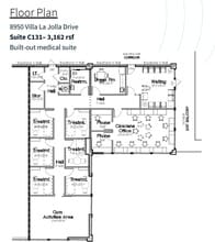 8950 Villa La Jolla Dr, La Jolla, CA à louer Plan d’étage– Image 1 sur 1