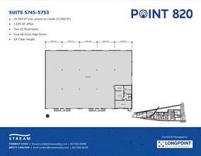 5721 E Rosedale St, Fort Worth, TX à louer Plan d’étage– Image 1 sur 1