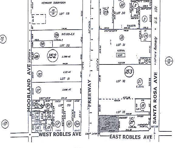 11 E Robles Ave, Santa Rosa, CA à vendre - Plan cadastral – Image 2 sur 5