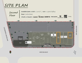 12914-12950 Ventura Blvd, Studio City, CA à louer Plan de site– Image 1 sur 1