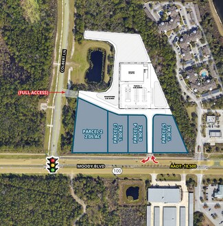 Plus de détails pour Colbert Lane & Moody blvd, Palm Coast, FL - Terrain à louer