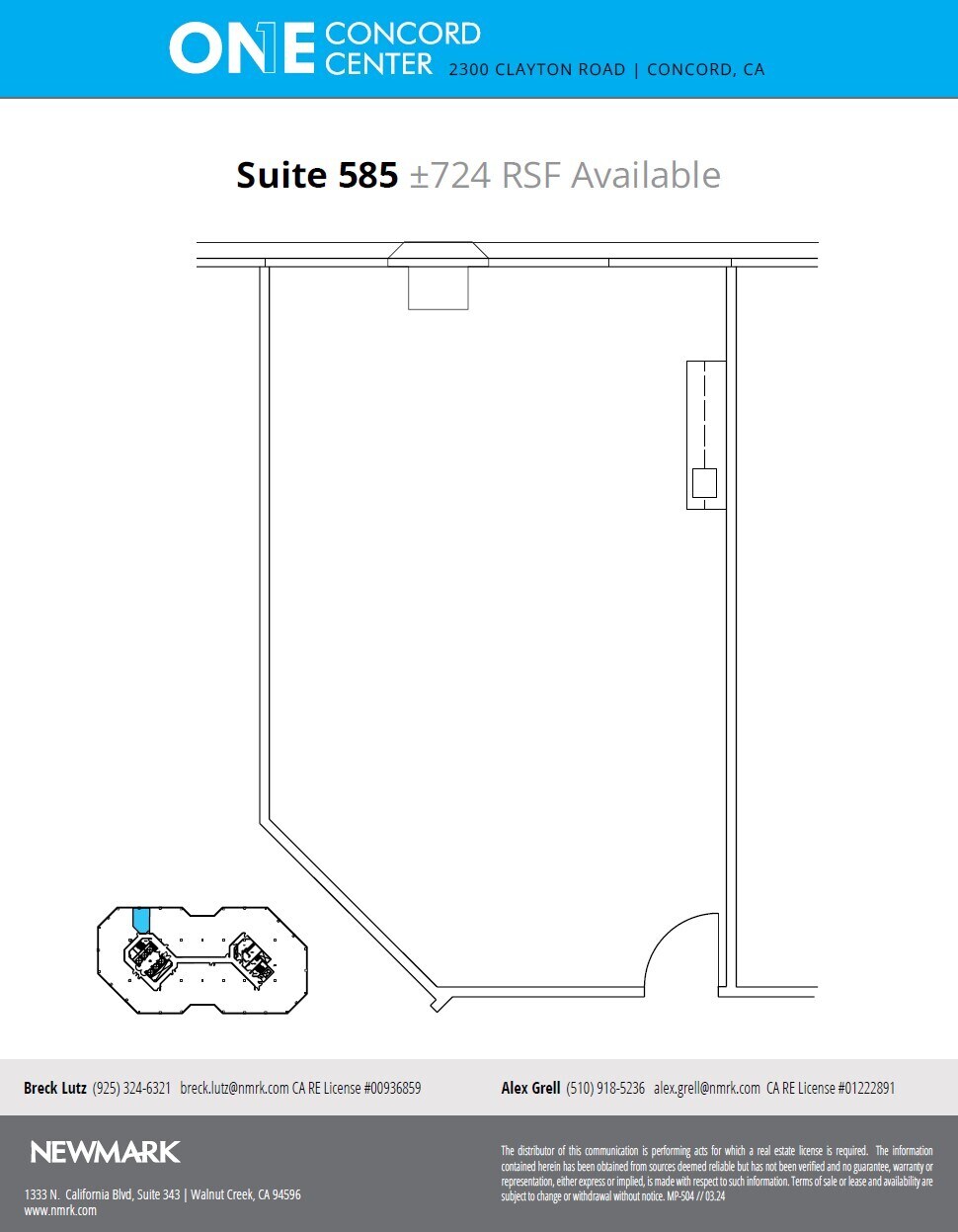 2300 Clayton Rd, Concord, CA à louer Plan d’étage– Image 1 sur 1