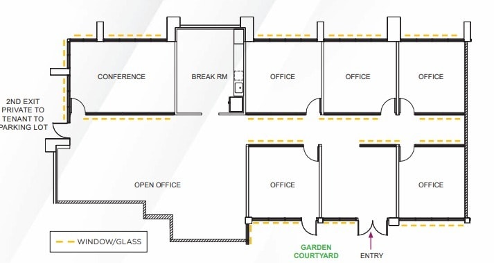 525 Middlefield Rd, Menlo Park, CA à louer Plan d’étage– Image 1 sur 1