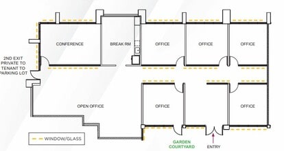 525 Middlefield Rd, Menlo Park, CA à louer Plan d’étage– Image 1 sur 1