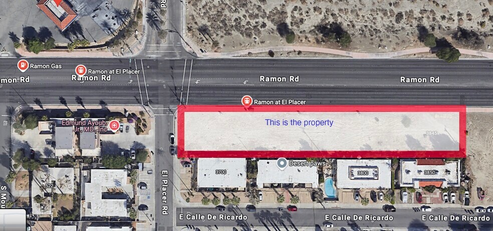 E Ramon Rd & El Placer Rd, Palm Springs, CA à vendre - Photo de l’immeuble – Image 2 sur 9