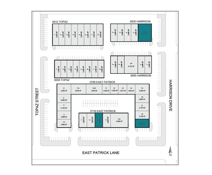 2700 E Patrick Ln, Las Vegas, NV à louer - Plan de site – Image 2 sur 8