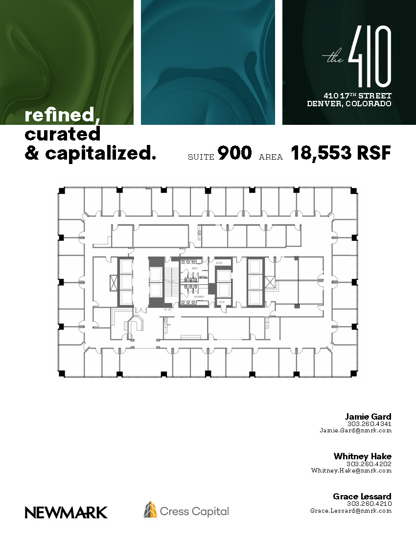 410 17th St, Denver, CO à louer Plan d’étage– Image 1 sur 1
