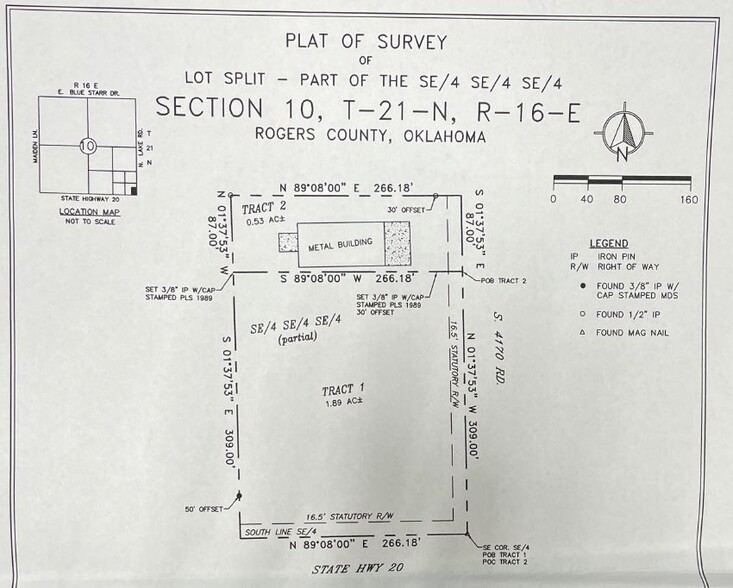 HWY 20, Claremore, OK à vendre - Plan cadastral – Image 3 sur 10