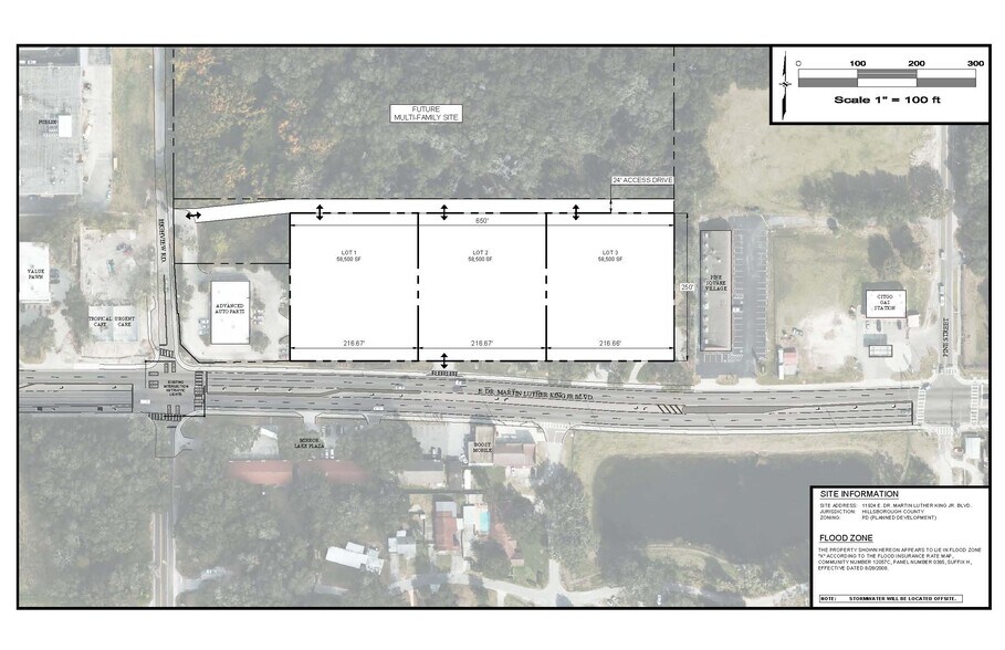 11924 M.L.K. blvd, Seffner, FL à louer - Plan de site – Image 1 sur 3