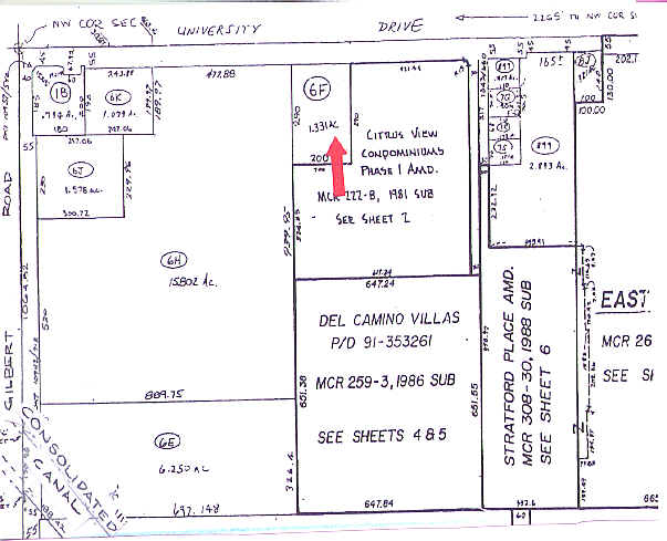 2135 E University Dr, Mesa, AZ à louer - Plan cadastral – Image 2 sur 5
