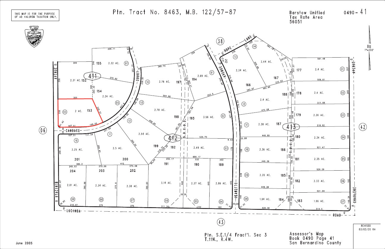 Candace Ave, Hinkley, CA à vendre Aérien– Image 1 sur 2