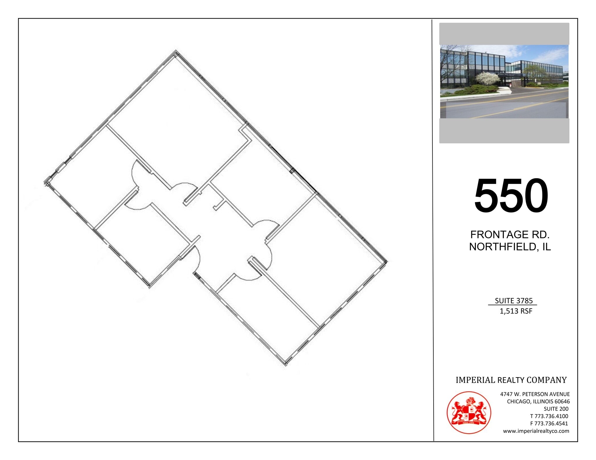 540-550 W Frontage Rd, Northfield, IL à louer Plan de site– Image 1 sur 1