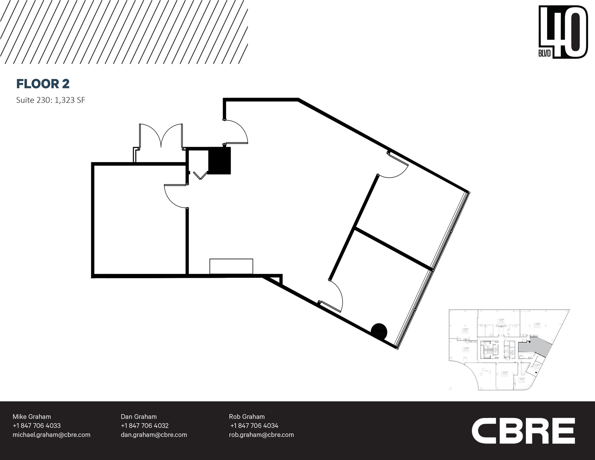 40 Skokie Blvd, Northbrook, IL à vendre Plan d’étage– Image 1 sur 1