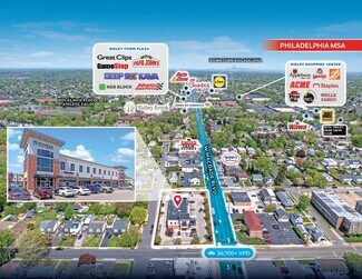 Plus de détails pour 501-537 W MacDade Boulevard, Folsom, PA - Local commercial à vendre