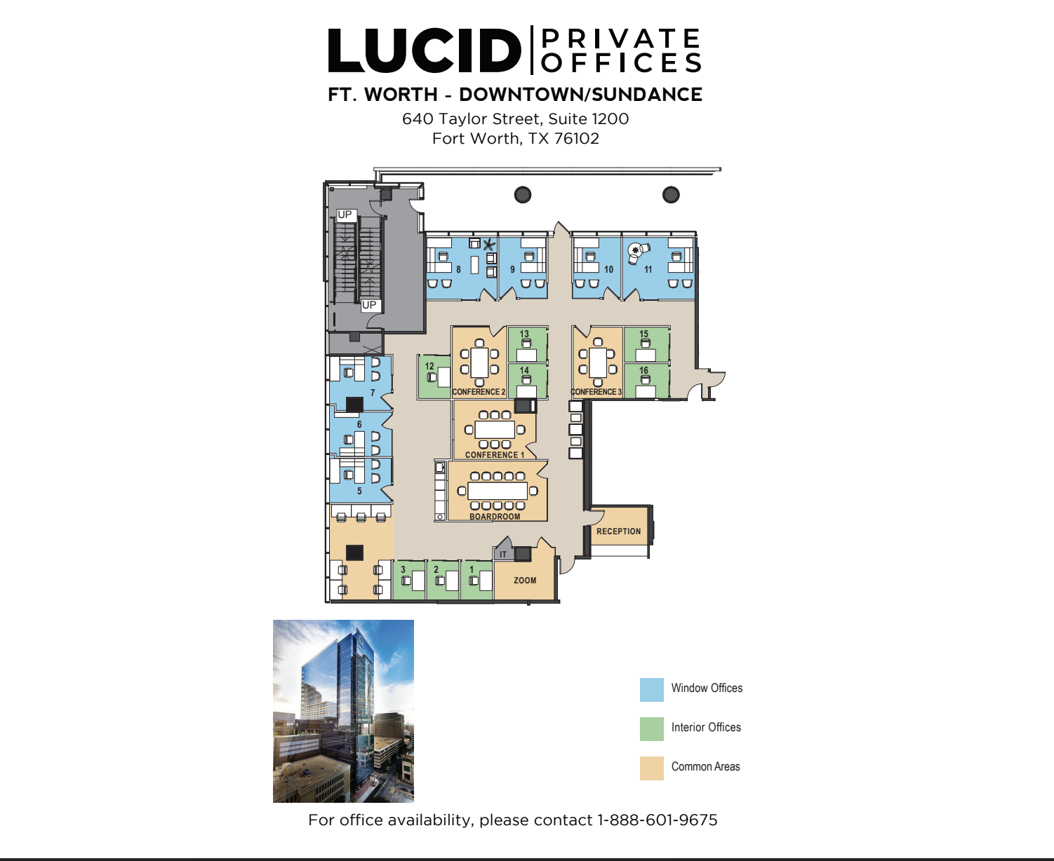 640 Taylor St, Fort Worth, TX à louer Plan d’étage– Image 1 sur 5