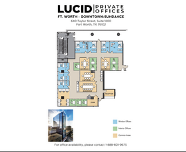 640 Taylor St, Fort Worth, TX à louer Plan d’étage– Image 1 sur 5