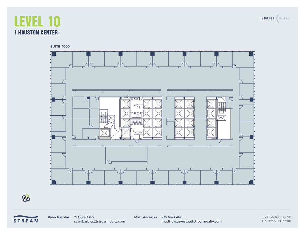 1221 McKinney St, Houston, TX à louer Plan d’étage– Image 1 sur 1