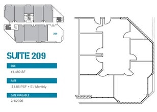 9939 Hibert St, San Diego, CA à louer Plan d’étage– Image 1 sur 1