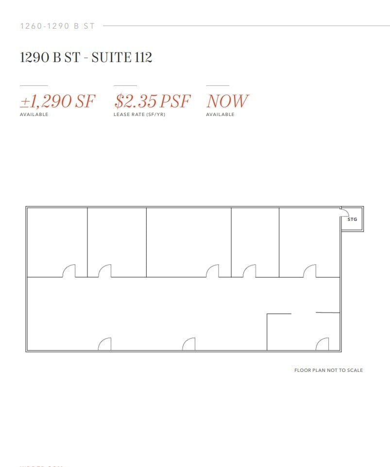 1290 B St, Hayward, CA à louer Plan d’étage– Image 1 sur 1