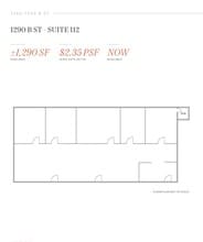 1290 B St, Hayward, CA à louer Plan d’étage– Image 1 sur 1