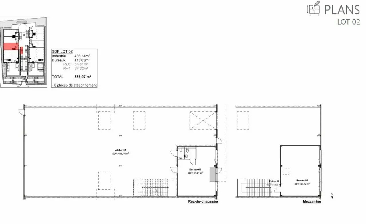 Local d’activités dans Heyrieux à louer Plan d’étage– Image 1 sur 11
