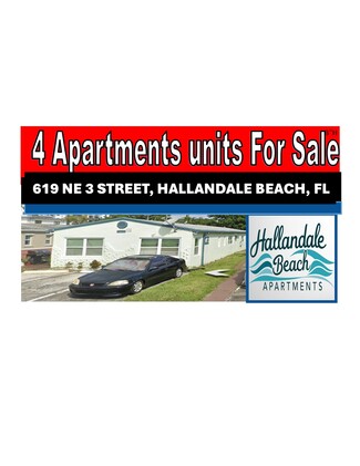 Plus de détails pour 615 NE 3rd St, Hallandale Beach, FL - Logement à vendre