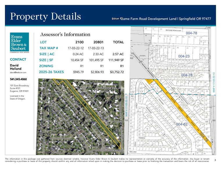 Game Farm Rd Development Land, Springfield, OR à vendre - Photo de l’immeuble – Image 3 sur 10