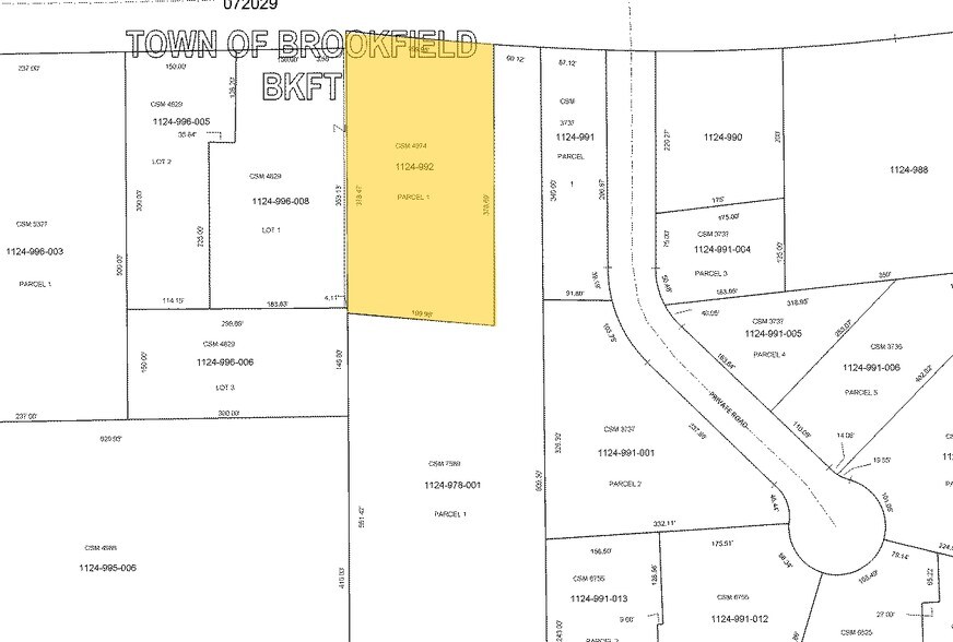 19165 W Bluemound Rd, Brookfield, WI à louer - Plan cadastral – Image 3 sur 4