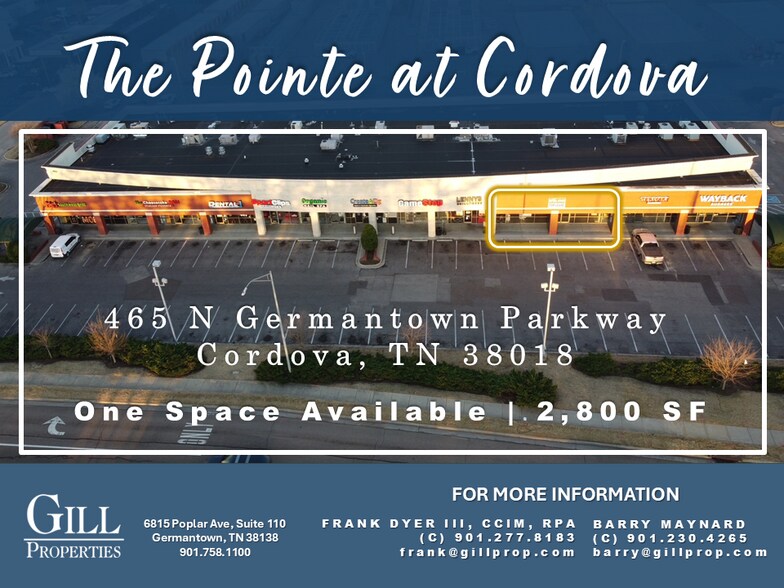 465 N Germantown Pky, Cordova, TN à louer - Photo de l’immeuble – Image 1 sur 27