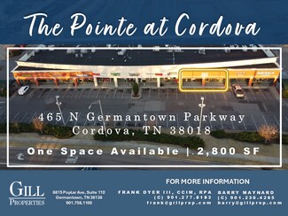 Plus de détails pour 465 N Germantown Pky, Cordova, TN - Local commercial à louer