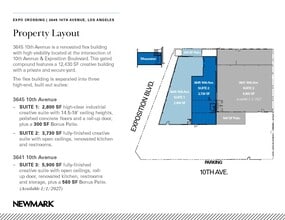 3641-3645 10th Ave, Los Angeles, CA à louer Plan d’étage– Image 1 sur 1