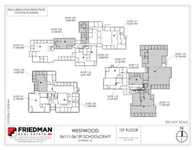 36133-36139 Schoolcraft Rd, Livonia, MI à louer Plan d’étage– Image 2 sur 2