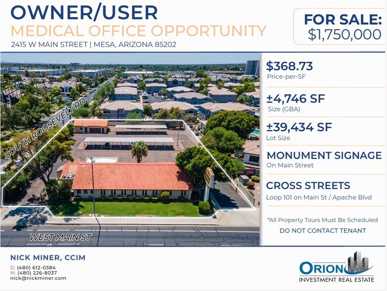 2415 W Main St, Mesa, AZ à vendre - Photo de l’immeuble – Image 1 sur 8