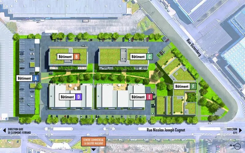 Bureau dans Clermont-Ferrand à vendre - Plan de site – Image 2 sur 2