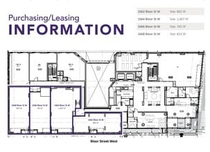 1662-1668 Bloor St W, Toronto, ON à louer Plan d’étage– Image 1 sur 3