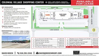 Plus de détails pour 110-290 Lime Ave, Sarasota, FL - Local commercial à louer