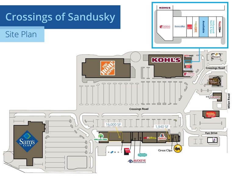 5201 Milan Rd, Sandusky, OH à louer - Plan de site – Image 2 sur 14