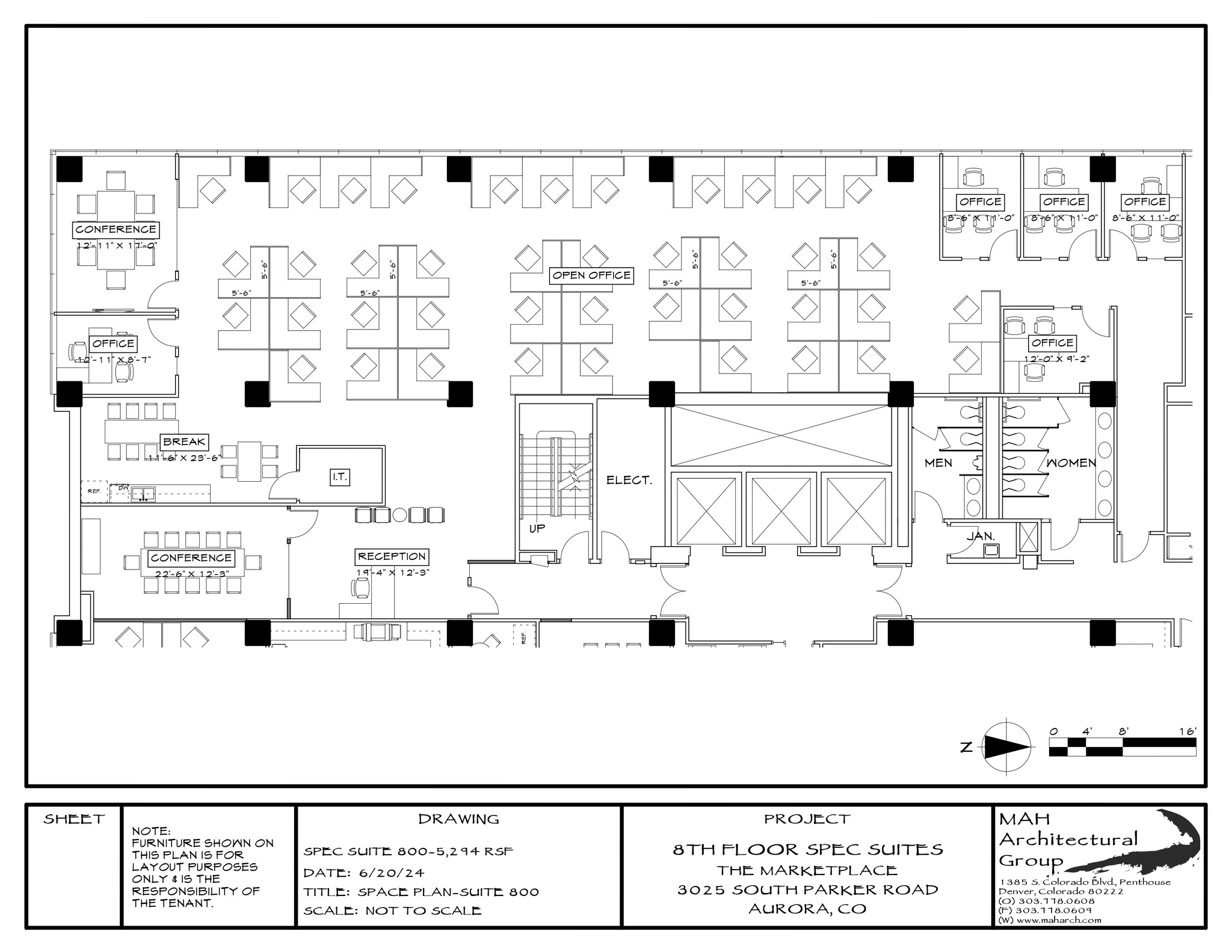 3025 S Parker Rd, Aurora, CO à louer Plan d’étage– Image 1 sur 1